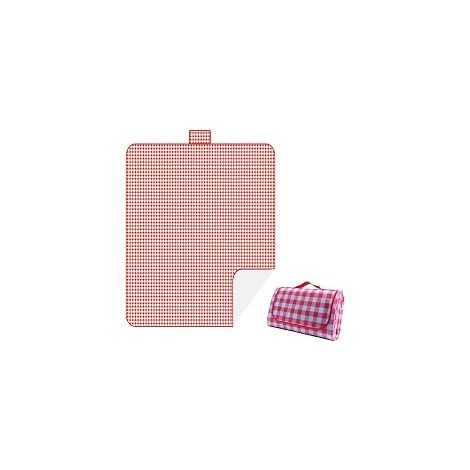 Couvertures de pique-nique extérieures imperméables, pliables, antisablées, grand tapis de pique-nique à carreaux mignon, lavable et portable pour parc, plage, camping, cour (60" × 80") (1/4)