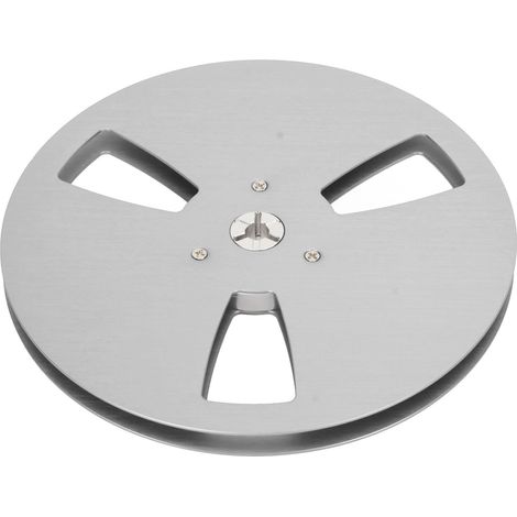 Bobine de Prise Universelle 1/4 Pouce 7 Pouces en Alliage d'Aluminium - 3 Trou Ouvert - Pièce de Rechange pour Machine d'Enregistrement Argenté (1/5)