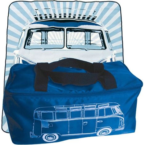 Couverture de pique nique Volkwagen bleu (1/2)