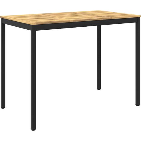 Gartenbar-Tisch Weiß und Schwarz 141 x 80,5 x 105 cm vidaXL (1/5)