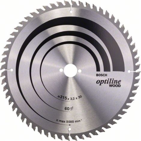 2608640651 - Lama per sega circolare Optiline Wood 315 x 30 x 3,2 mm, 60