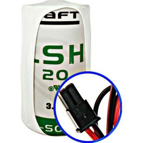 Saft batteria 3,6V 13Ah compatibile antifurto Jablotron size D ER34615M BAT-100A LSH20