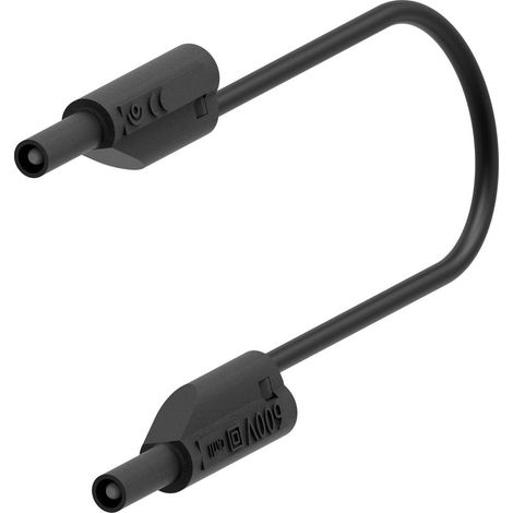 Electro PJP 240-IEC-CD1-100N Cavo di misura Spina a banana 2 mm Spina a banana 2 mm 1.00 m Nero 1 pz. (1/2)