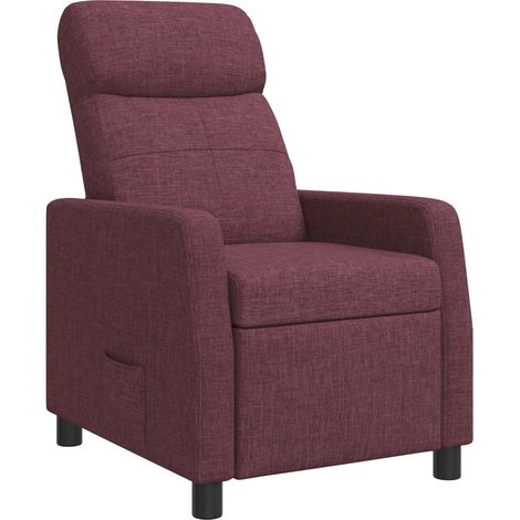 Recliner Purple Fabric vidaXL (1/5)