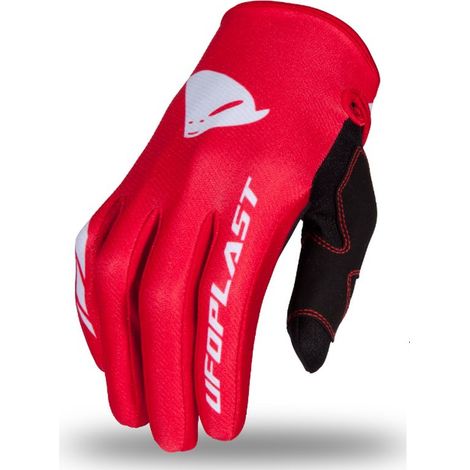 Gants VTT UFO Cross Junior rouges, taille S, pour vélo électrique, collection 2024