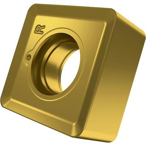 Fräswendeschneidplatte ISO SNGX 130512SN-M:M8330 D.5,9mm PVD beschichtet Gold (1/2)
