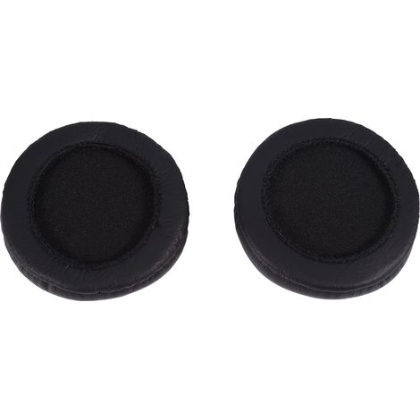 Coussinets d'oreille de rechange souples en cuir PU et mousse douce pour casque audio, noirs (1/5)