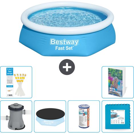 Bestway Piscina Bestway Fast Set Rotonda - 244x61 cm - 7-pezzi  S254