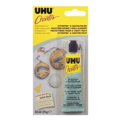 Uhu Colla Creativ' Polistirolo 33 ml alluminio - Uhu