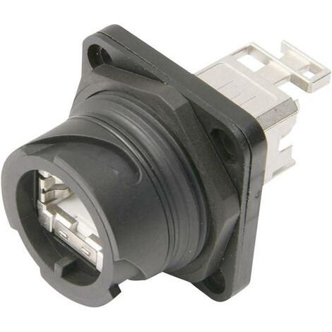 Jeu de bride STX V1 Telegärtner 100007416 RJ45 embase femelle de chassis Pôle: 8P8C noir 1 pc(s) (1/5)