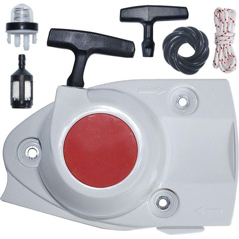 4238 190 0300 Lanceur à rappel compatible Stihl TS410 TS420 avec corde de poignée, filtre à carburant, ligne, ampoule de primer. (1/5)