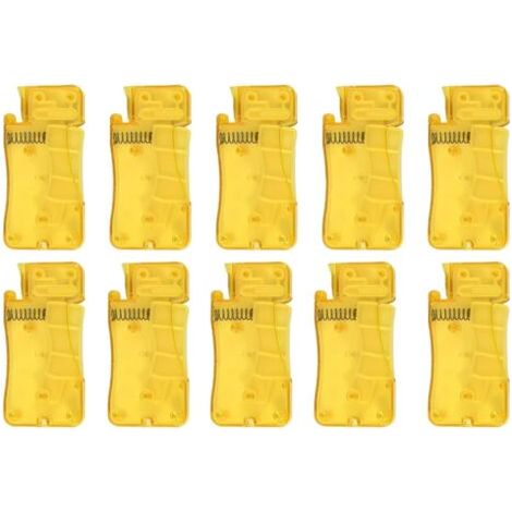 Enfile-aiguille automatique 10 pièces pour la couture à la main, outil d'enfile-aiguille à coudre automatique facile pour aiguilles à main et machine à coudre (10 pièces,jaune)