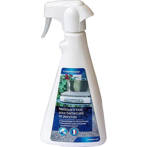 CAMPINGAZ limpiador acero inoxidable 500 ml , Bote spray limpiador acero inoxidable 500 mlProducto especial para que el acero inoxidable de tu plancha o barbacoa no pierda bril
