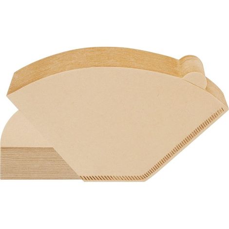 Lot de filtres à café coniques taille quatre naturels pour quatre à six tasses pour machine à café filtre jetable (1/5)