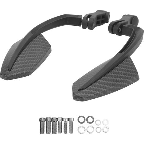 Rétroviseurs Moto Carbone Style Paire Rotation Latérale Remplacement Aprilia 2001-2017 (1/5)