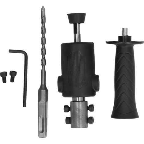 Perceuse électrique HiLDA, outil de conversion en perceuse à percussion, adaptateur à changement rapide avec clé et manche, set complet (1/5)