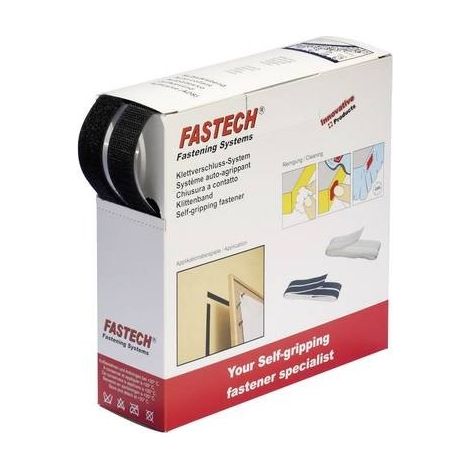 Nastro a strappo da incollare Lato morbido e lato rigido (L x L) 10000 mm x 20 mm Bianco Fastech B20-SKL000010 10 m (1/3)