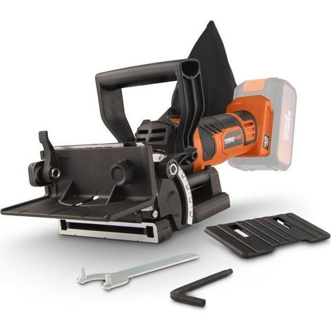 Powerplus Dual Power Fraiseuse à Lamelles sans Fil POWDP77100 - Lamelleuse Bois 40 V - sans Batterie ni Chargeur avec 1 Acc (1/4)