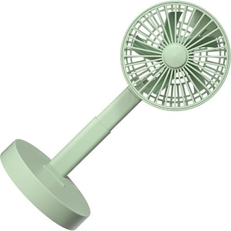 【Ventilador portátil recargable】 + 【Plegable】 + 【Cable USB telescópico】 + 【Silencioso, 3 niveles de velocidad】 (1/5)