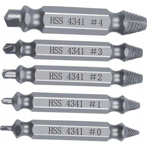Shiwaki Reparaturset für beschädigte und abgenutzte Schraubenbohrer und -ausdreher.