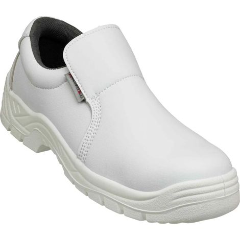 Chaussures de travail blanches Art.Mas BP, chaussures de chef, chaussures de sécurité en microfibre, embout en acier S1, pointure 43 (1/5)