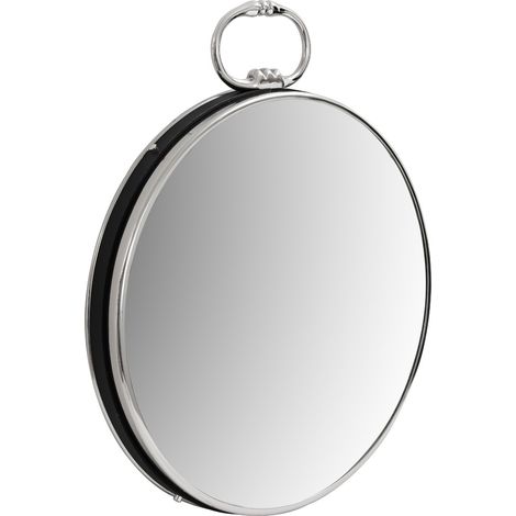 Specchio da parete Eleganca in argento e nero (1/3)