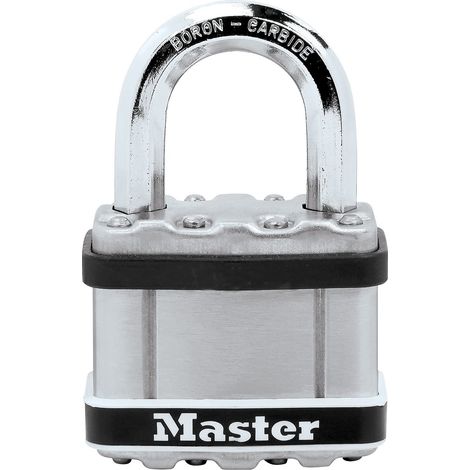 Master Lock M5EURDSTSCC Excell™ Laminated Stainless Steel 51mm Padlock with Enhanced Security and Durability