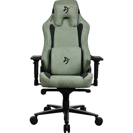 Chaise gaming Arozzi Vernazza Supersoft, tissu vert, 145 kg (1/3)