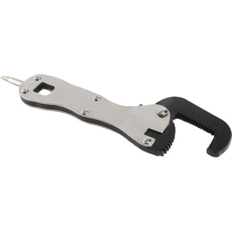 Clé micrométrique multifonctionnelle auto-ajustable de 9,5 cm (3,75 pouces) pour petits tuyaux, idéale pour les espaces restreints (1 pièce) (1/5)