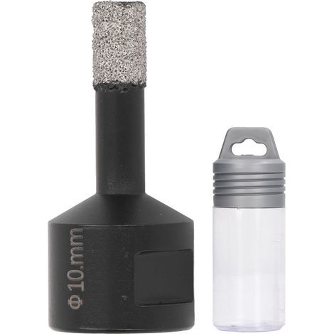 Foret de scie cloche à noyau de diamant sec et humide M14, foret de brasage sous vide robuste, rapide et Stable, 10mm (1/5)