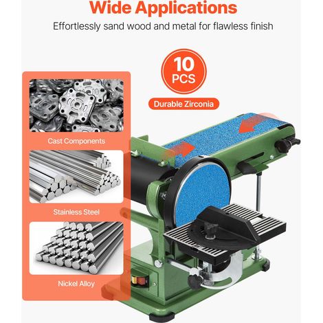 Bande Abrasive, 100 x 915 mm, Bande de Ponceuse, 2 de Chaque Grain 40, 60, 80, 120, 240, 10 PCS Bandes Abrasives Mixtes en Zircone… (1/5)