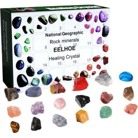 Adventskalender, Geschenkbox in Mineralgrün mit 24 Fächern, Weihnachtskalender, Überraschungsgeschenk, musikalische Blindbox, handgefertigte Geschenke für die Weihnachtsfeier (1/5)