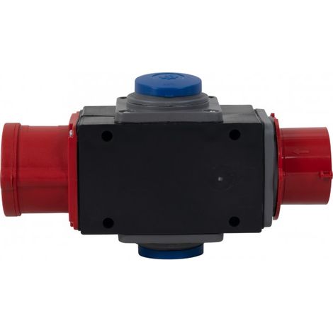 Verteilerkasten, Splitter, Stecker 16A 5-polig, Steckdose 16A 5-polig 2x230V F3.0116 (1/4)