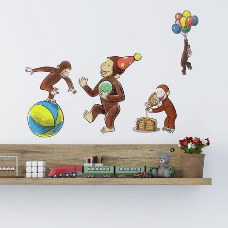 Stickers muraux George le singe (1/3)