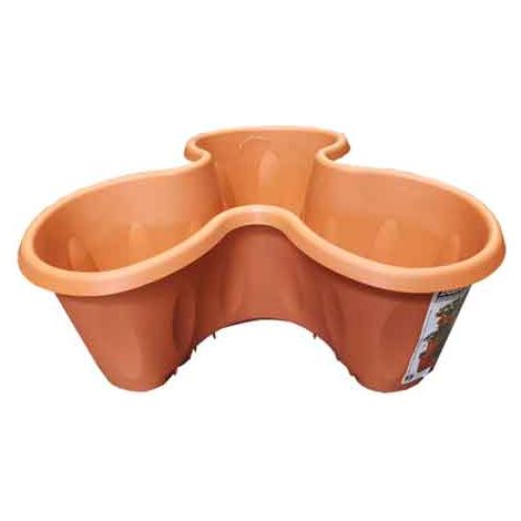 VASO 'TRIFOGLIO' Ø 40 cm x 16 h - Color terracota