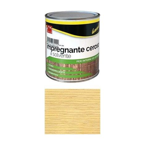IMPREGNANTE CEROSO A SOLVENTE HAND - TRASPARENTE ML 750- 6 pezzi