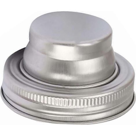 couvercle shaker pour bocal Mason en acier inoxydable 304 durable (argenté)-7.4X4.3CM-Silver (1/4)