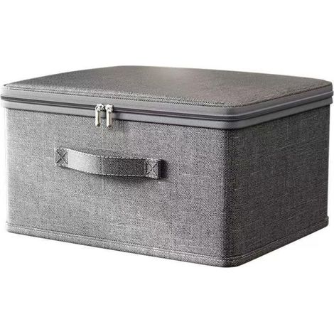 Boîte Rangement Tissu, Caisse Rangement Pliable, Organisateur Tiroir Vetement avec couvercle, Pliable, Lavable, pour Ranger Chemises, Serviettes, Chaussettes, Sous-Vêtements, Cosmétiques (1/5)