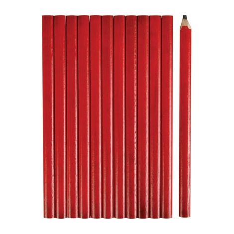 Toolland Conjunto de 12 lápices profesionales de carpintero, para marcas de precisión y poder de marcado de confianza, 175 mm