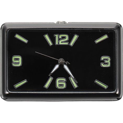 Horloge carrée décorative autocollante pour tableau de bord de voiture-4.80X3.20X0.80CM-b