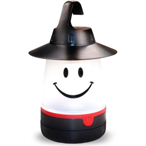 Lamp visage smiling, accessory creative for tent bedroom, lamp of camping, black, batteries non included (1/5)
