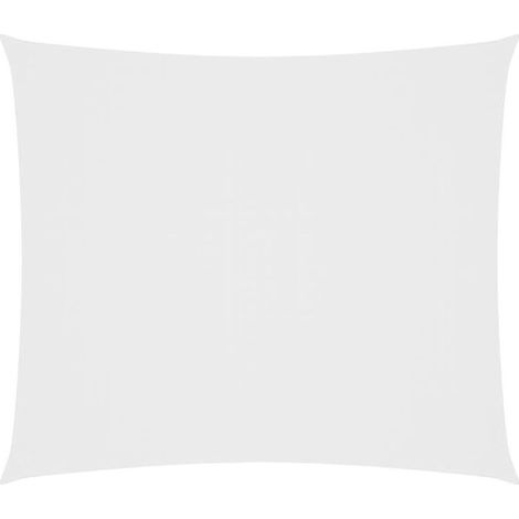 Voile de parasol tissu oxford rectangulaire 2 x 2,5 m blanc - Toile de rechange pour parasol de jardin protection UV (1/5)