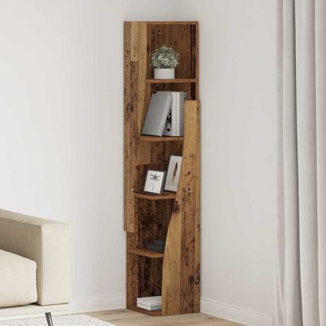 Eckschrank Altholz 27,5x27x140cm Holzwerkstoff (1/5)