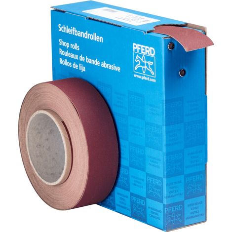 PFERD TOOLS Korund Schleifbandrolle Gewebe SBR Breite 38 mmxLänge 25m A220 für universelle Anwendung (1/3)