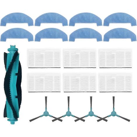 Pour Cecotec Conga 7690 Immortal Max Pièces pour aspirateur détachées Brosse principale et latérale Filtre HEPA Lingette de lavage (1/5)