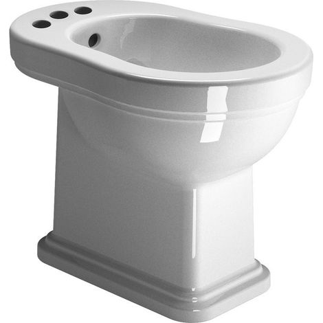 Bidet CLASSIC 37x54cm, 3 trous, blanc ExtraGlaze (1/4)