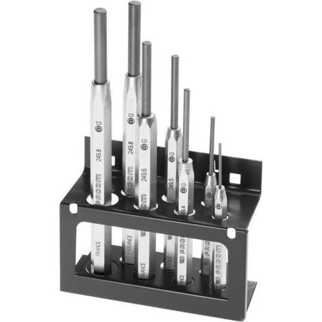 Jeu de 7 chasse-goupilles gainés 2 à 8mm sur support - FACOM - 249.JS7