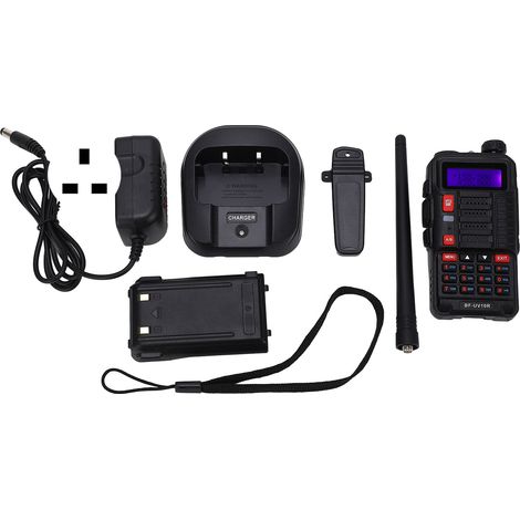 Talkie-walkie UV 10R 8W Haute Puissance, Bi-bande Portable, Recharge Rapide USB, Prise UK 100-240V, Radio Double Fréquence (1/5)