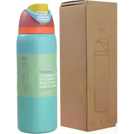 Bouteille isotherme Owala FreeSip en acier inoxydable 946 ml avec paille, anti-fuite (1/5)