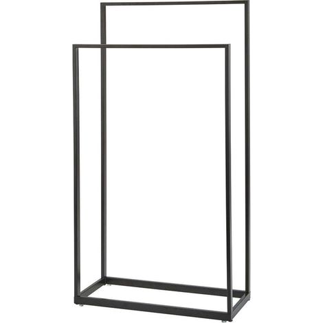 Aquanova Yuri Porte-serviettes debout 45x20x83cm Mat Noir (1/3)